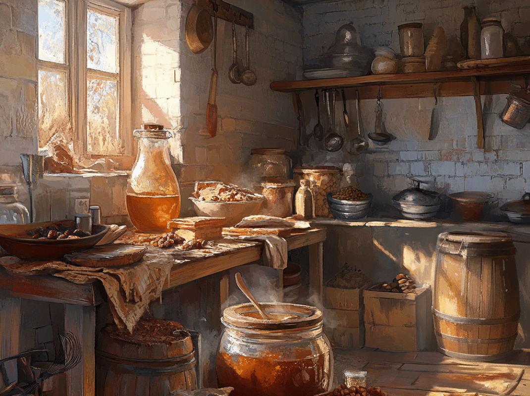 berlinkasl_A_traditional_Russian_kitchen_from_centuries_ago_sho_d3b2bcf3-4d9d-4c10-b7c7-96268b30224e