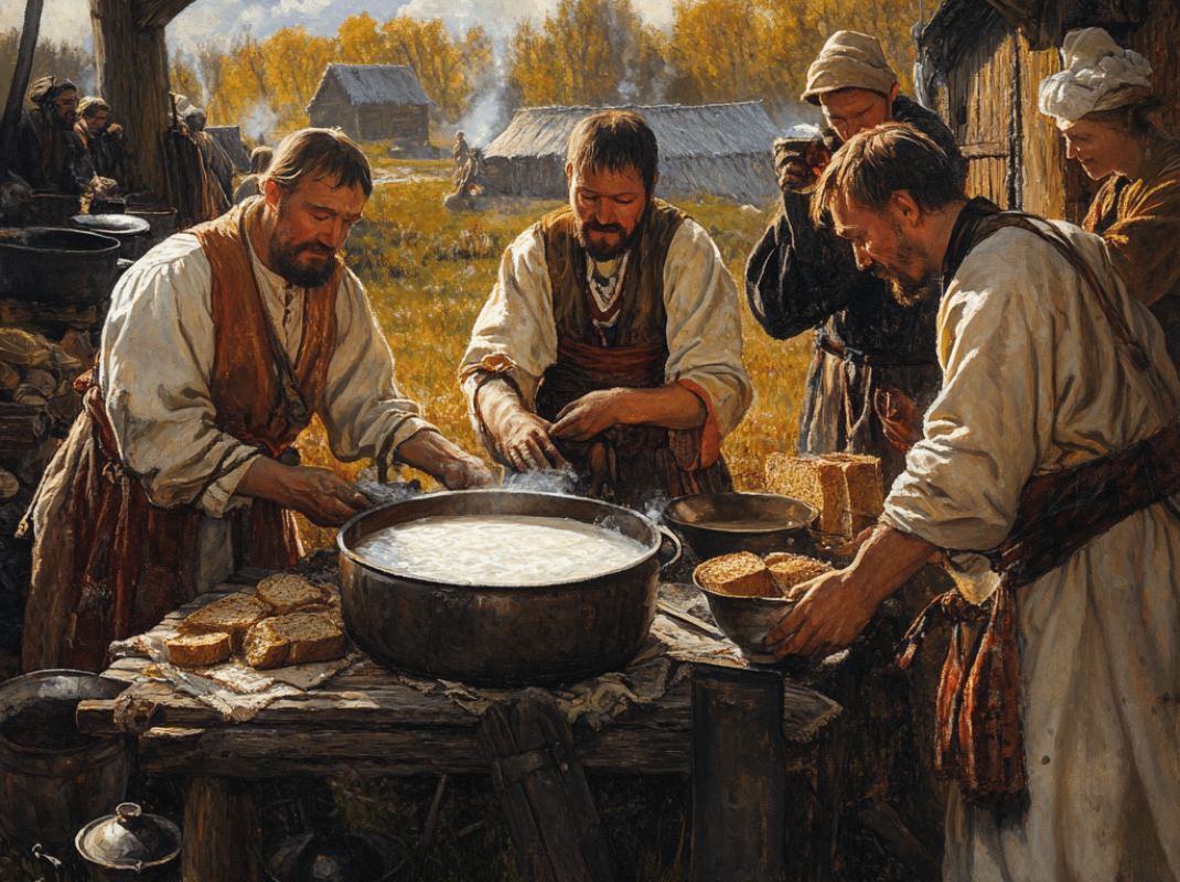 berlinkasl_An_ancient_Russian_scene_depicting_early_Kvas_prepar_d9c3ca1f-1ae0-439c-a44a-4b26a007c443